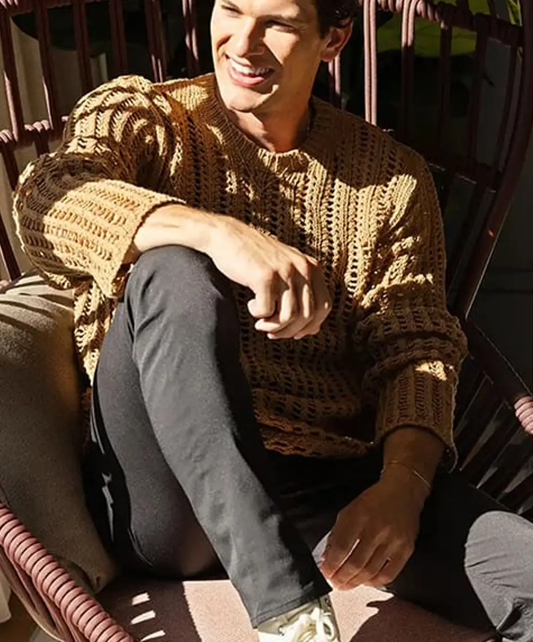 young man relaxing
