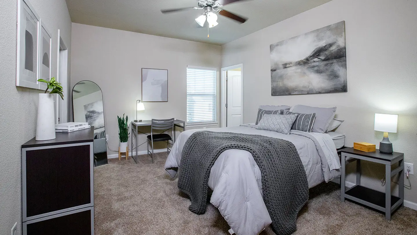 furnished bedroom